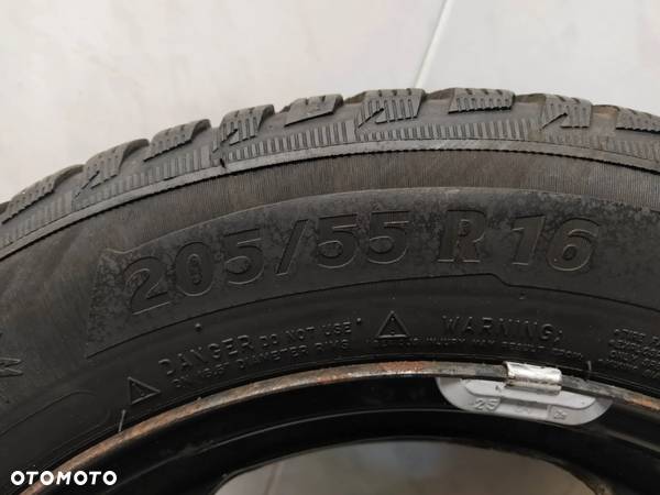 OPEL ASTRA K MOKKA 6,5X16 ORYGINALNE FELGI STALOWE R16 ET41 5x105 OPONY MICHELIN 205/55 KOŁA - 7