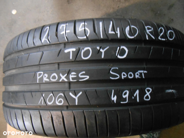 OPONA POJEDYNKA 275/40R20 TOYO PROXES SPORT DOT 4918 8.2MM - 1