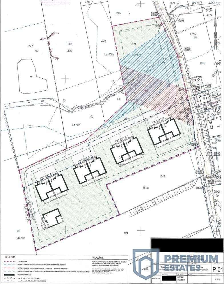 Działka inwestycyjna | 3 Projekty chłonności Pum-12