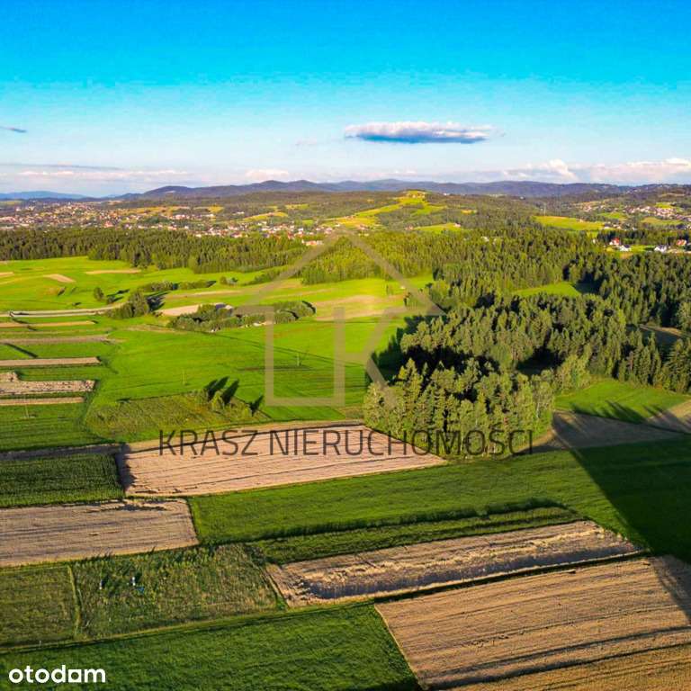 Działka widokowa 78 ar (27 ar budowlanych) -Skawa-6