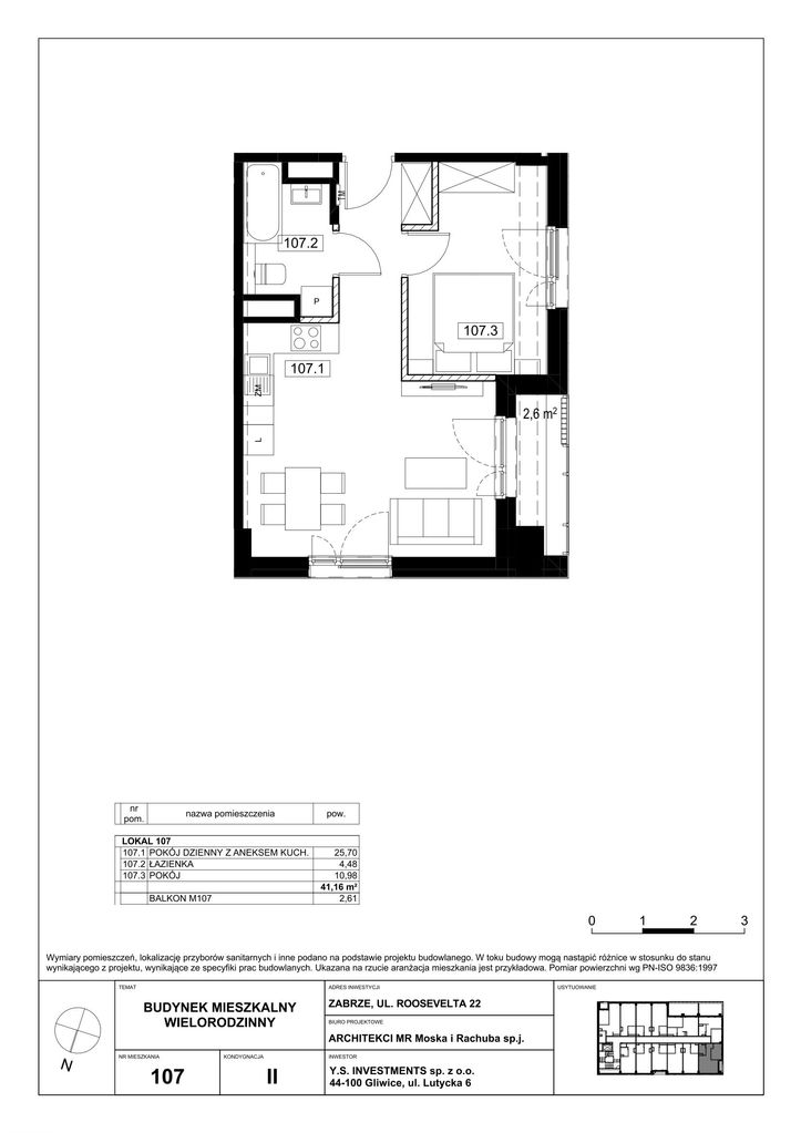 Apartamenty Roosevelta 22 | nowe mieszkanie M107