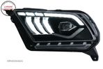 Faruri Full LED Ford Mustang V (2010-2014) cu Semnal Dinamic Secvential- livrare gratuita - 3