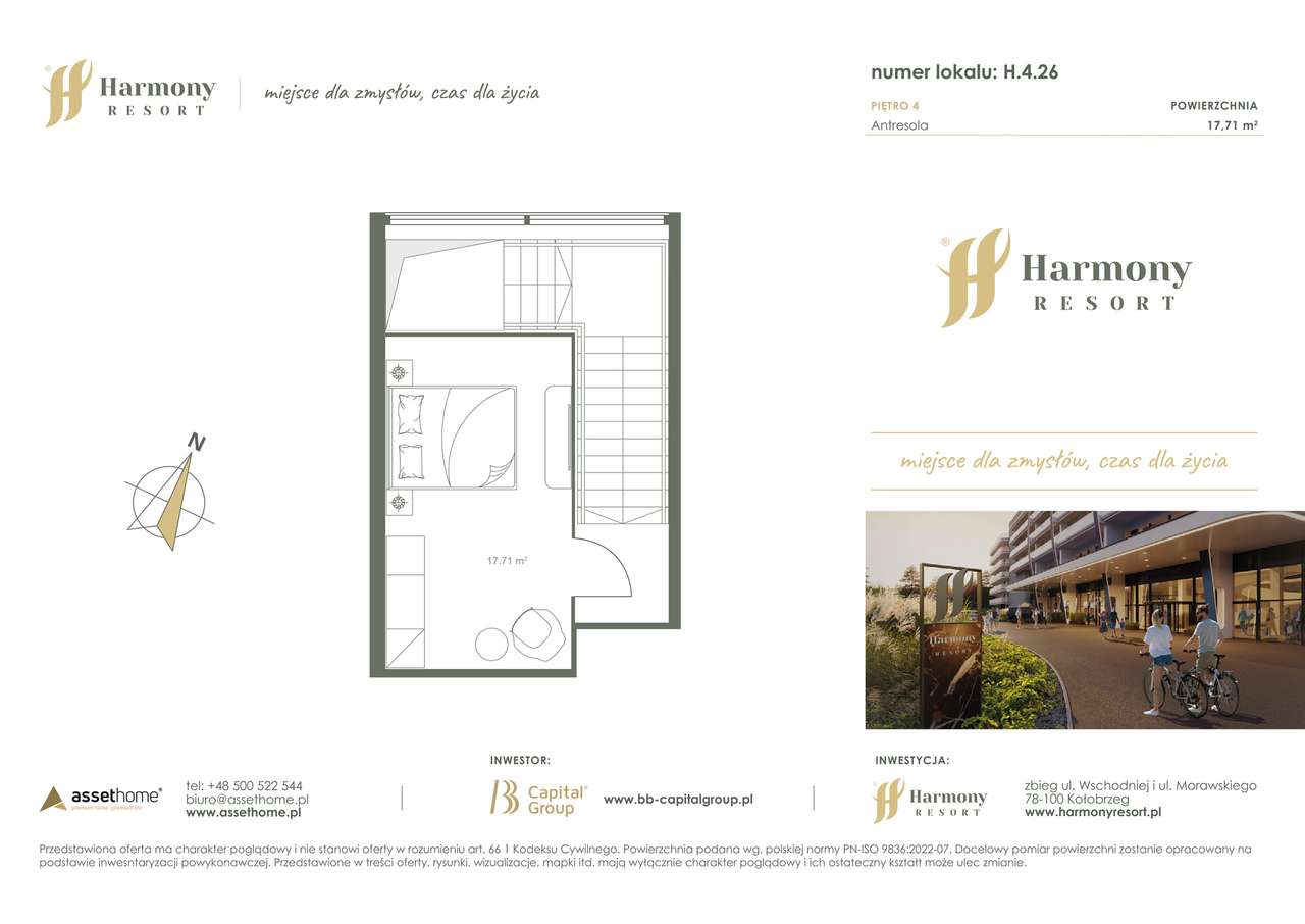 Harmony Resort | apartament 2-pok. | H.4.26 - Pełny obrazek: 2/7