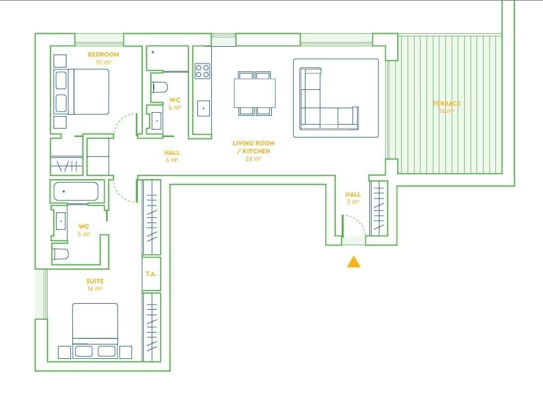 Apartamento T2 com piscina, Graça, Lisboa-27