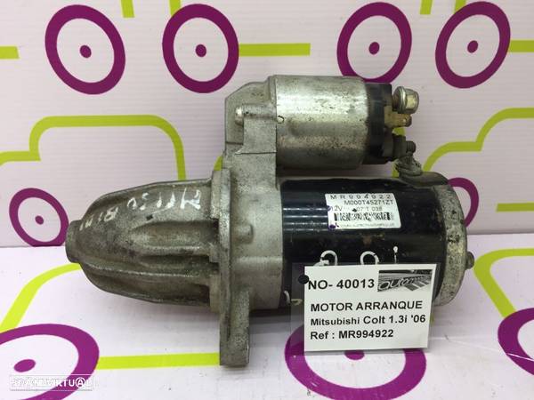 Motor Arranque Mitsubishi Colt VI 1.3i 2006 - Ref: MR994922 - NO40013 - 2