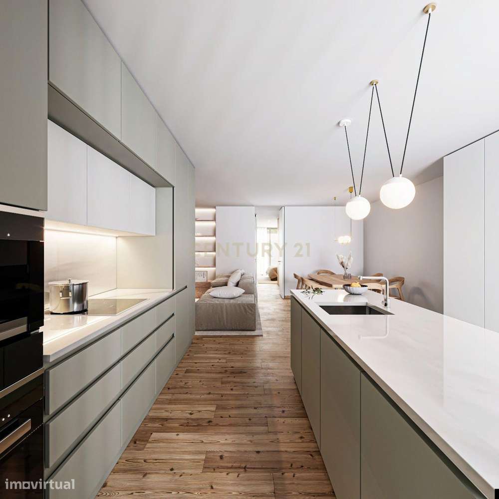 Apartamento T2 novo com varanda no centro histórico de Viana - Grande imagem: 1/17