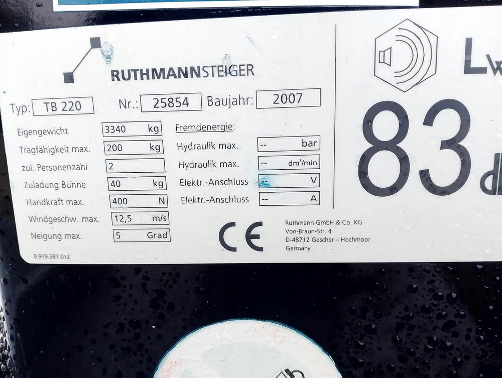 Podnośnik Koszowy 22 Metry Ruthmann UDT Zarej Zwyżka 14 w Bok - zdjęcie 8