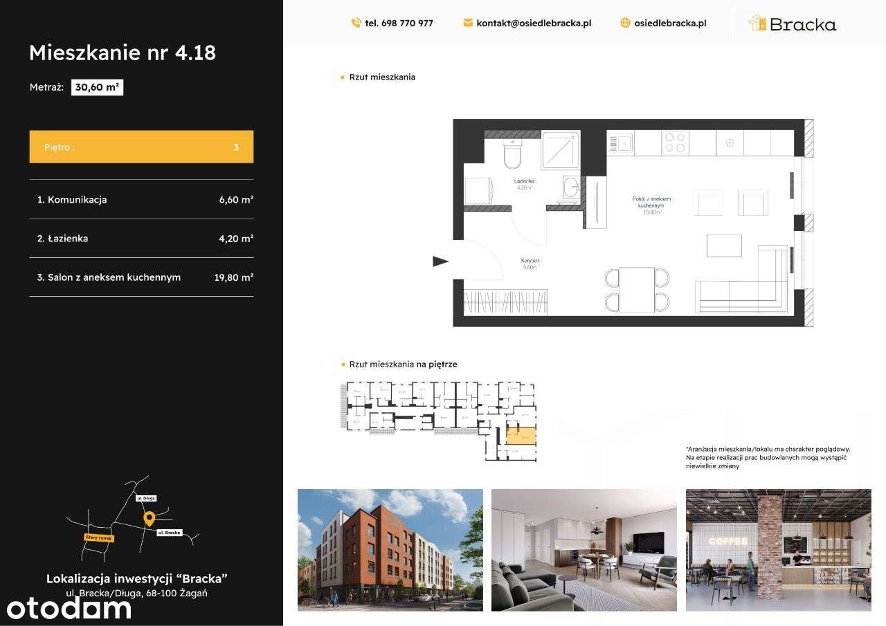 Osiedle Bracka | mieszkanie 1-pok. |4.18 - Pełny obrazek: 2/7