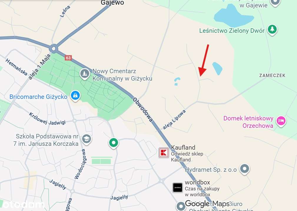 Gajewo k. Giżycka duża działka w spokojnej okolicy i super lokalizacji - Pełny obrazek: 4/4