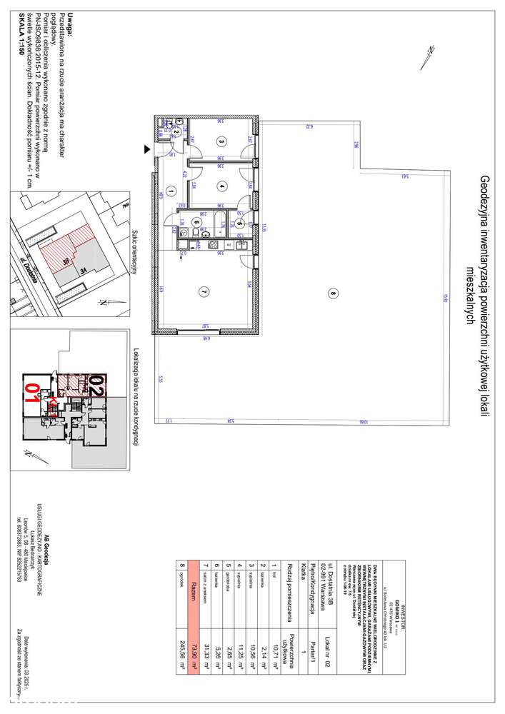 3-pokojowe mieszkanie 73m2 + ogródek Bezpośrednio - Pełny obrazek: 2/9