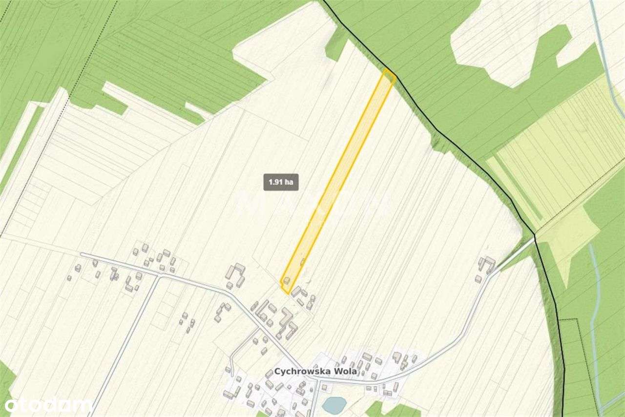 Cychrowska Wola - działka rolna 1,91 ha - Pełny obrazek: 4/8