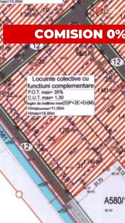 Teren intravilan 3546 mp, S+P+2E+M, Calea Torontalului - Imagine principală: 3/3