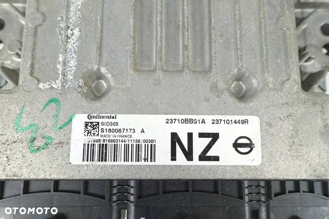 KOMPUTER NISSAN QASHQAI I J10 1.5 DCI 23710BB31A 237101449R S180067173A NZ - 3