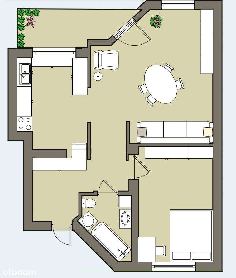 2 pokoje - cisza zieleń i spokój-8
