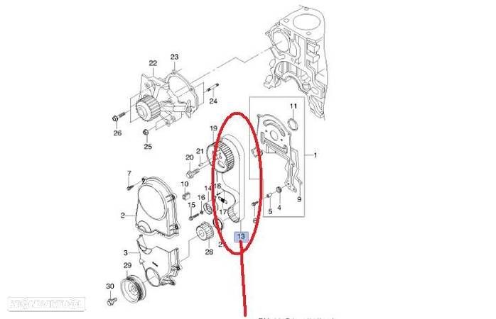 96352965 - Correia de Distribuição - Chevrolet Matiz (Novo/Original) - 4