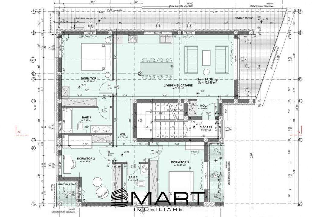 Apartament 4 camere cu terasa de 33mp Calea Cisnadiei - Imagine principală: 5/5
