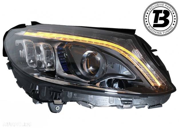 Faruri FULL Multibeam LED compatibile cu Mercedes C Class W205 - 6