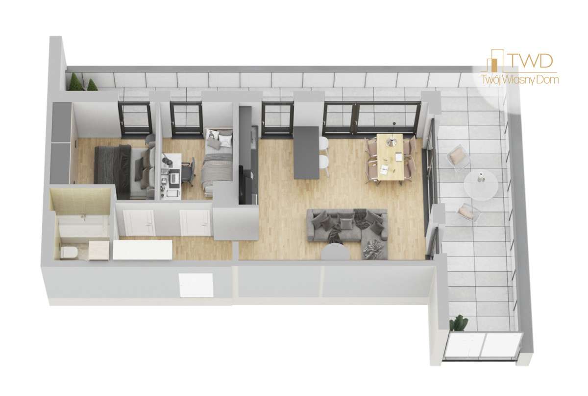 3 pokoje | duży taras | 0% prowizji-4