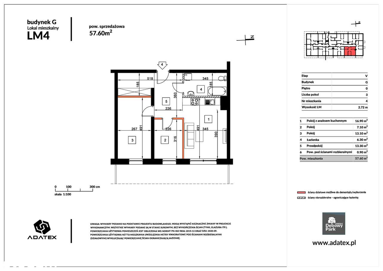 Osiedle Dębowy Park | mieszkanie 3-pok. | G4 - Pełny obrazek: 2/7