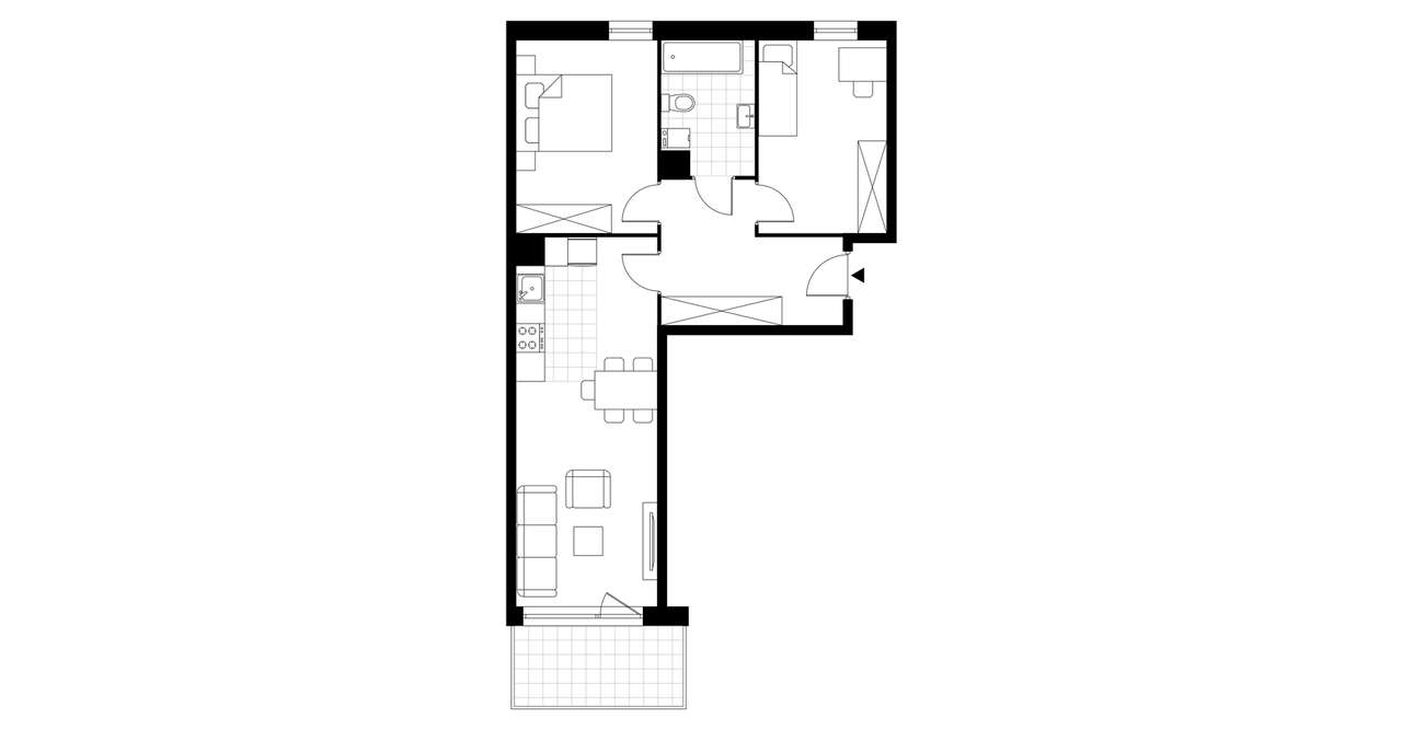 3-pokojowe mieszkanie 58m2 Bez Pośredników - Pełny obrazek: 4/7