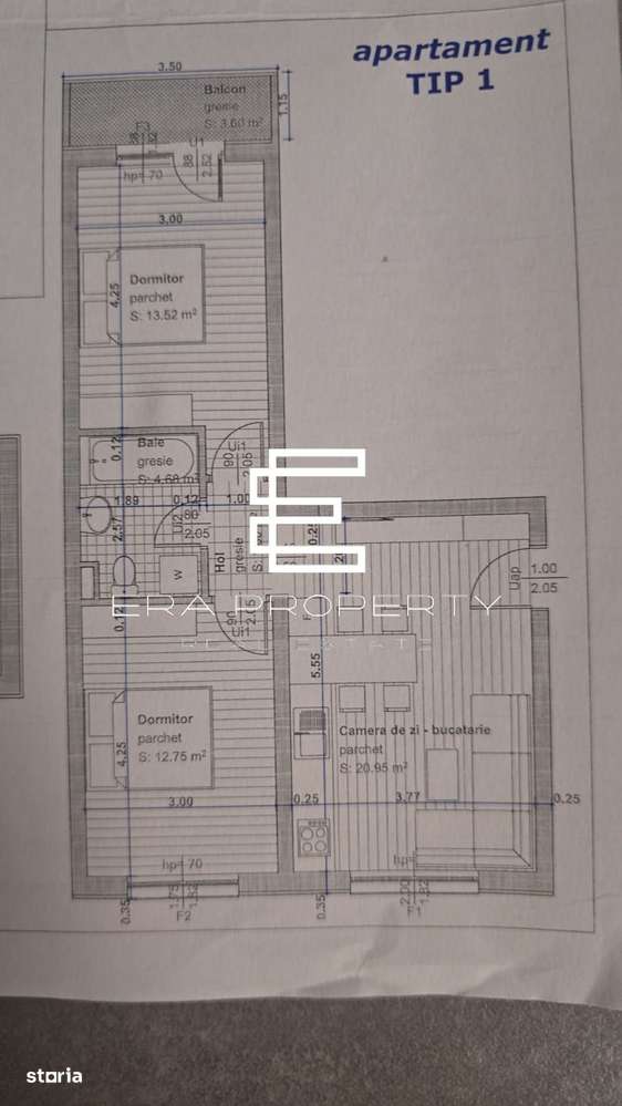 Apartament 3 camere cu grădină de 30 mp- loc de parcare –Selimbar zona-9