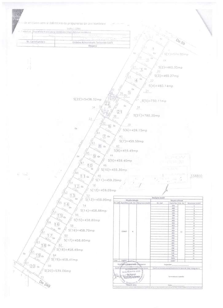 TEREN INTRAVILAN  ÎN OTOPENI – ODĂILE, STR. CONSTANTIN BRÂNCOVEANU - Imagine principală: 2/2