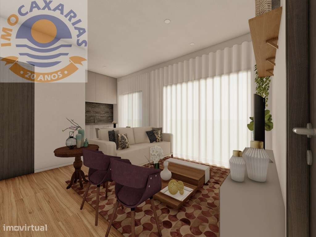 Apartamento T2 NOVO com Terraço e Garagem em Caxarias-3