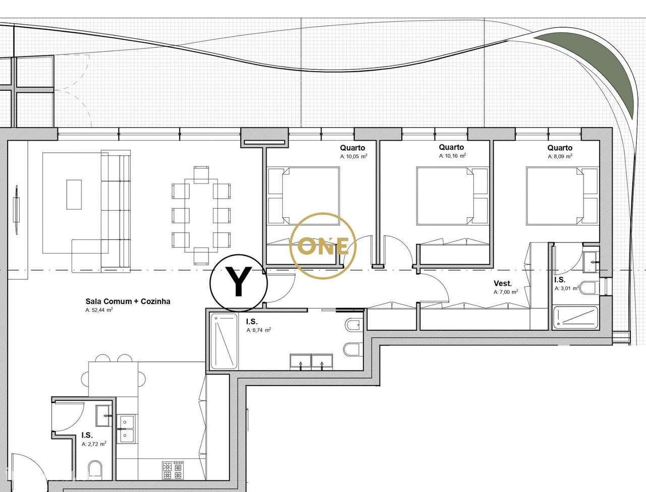 Apartamento T3 de Luxo em Fraião - Grande imagem: 4/36
