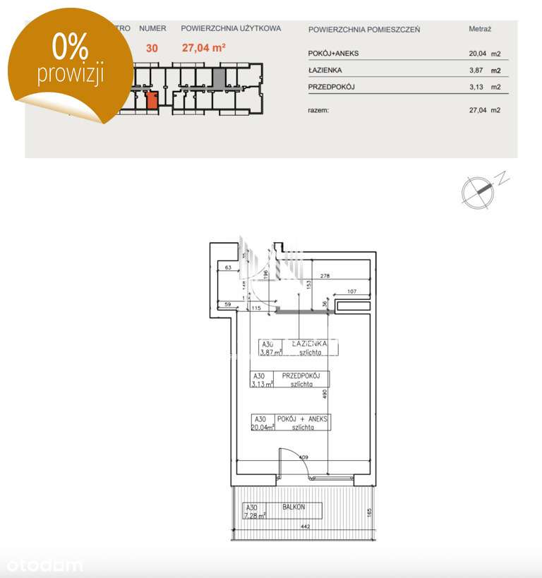 Kawalerka 27m2 Bielawy Wykończone 0% Pcc Prowizji-12
