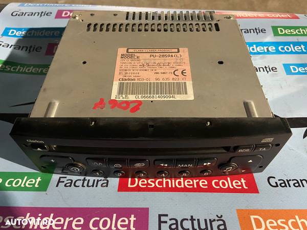 Radio CD Peugeot 206 2010 Rd3 01 96635823 - 1