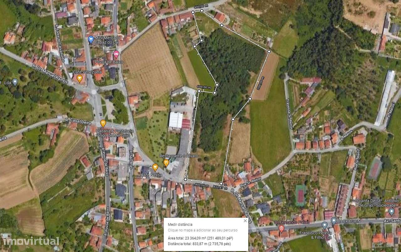 TERRENO PARA CONSTRUÇÃO EM GRIJO. - Grande imagem: 2/13