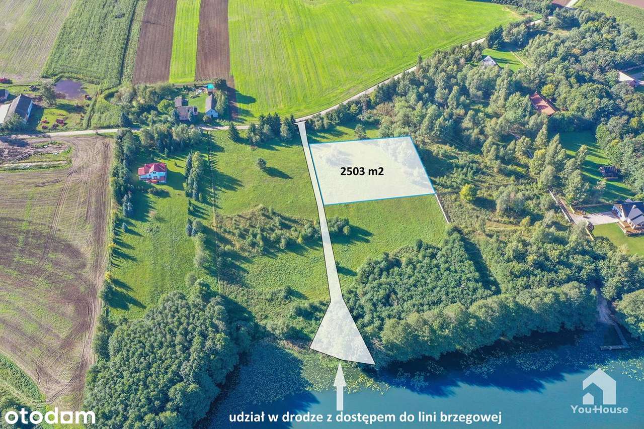 Działka nad Jeziorem Gryźliny - 2503 m2-11