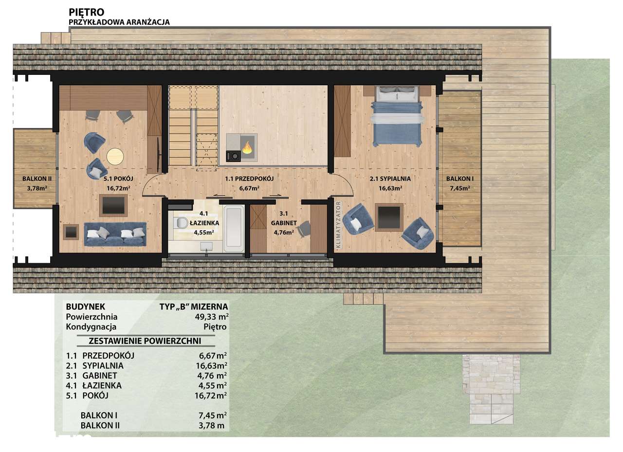 5-pokojowy dom 126m2 + taras Bez Prowizji - Pełny obrazek: 3/9