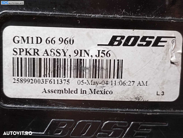 Boxa Difuzor Subwoofer Spate Mazda 6 2002 - 2008 Cod GM1D66960 GM1D 66 960 [M4700] - 4