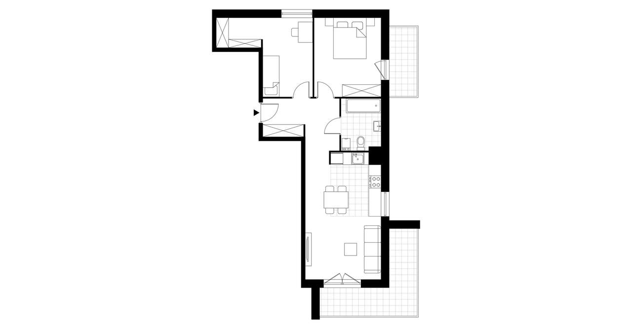 3-pokojowe mieszkanie 58m2 + 2 balkony - Pełny obrazek: 4/7
