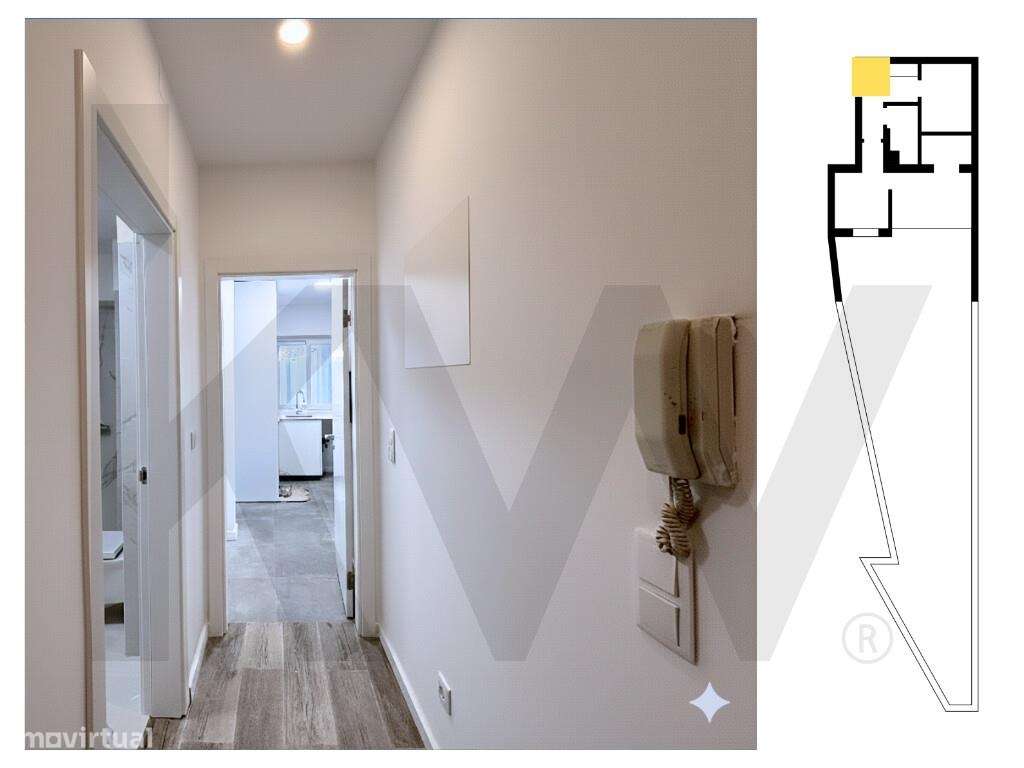 Apartamento T1 Renovado com Espaço Exterior Exclusivo na Damaia! 7 mi - Grande imagem: 4/24