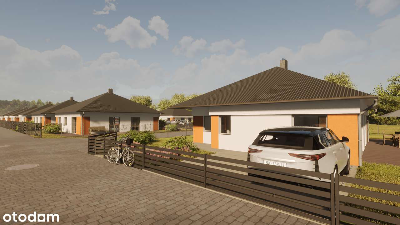 Wolnostojący dom 86 m² | 4 pokoje + ogród | Mogilno