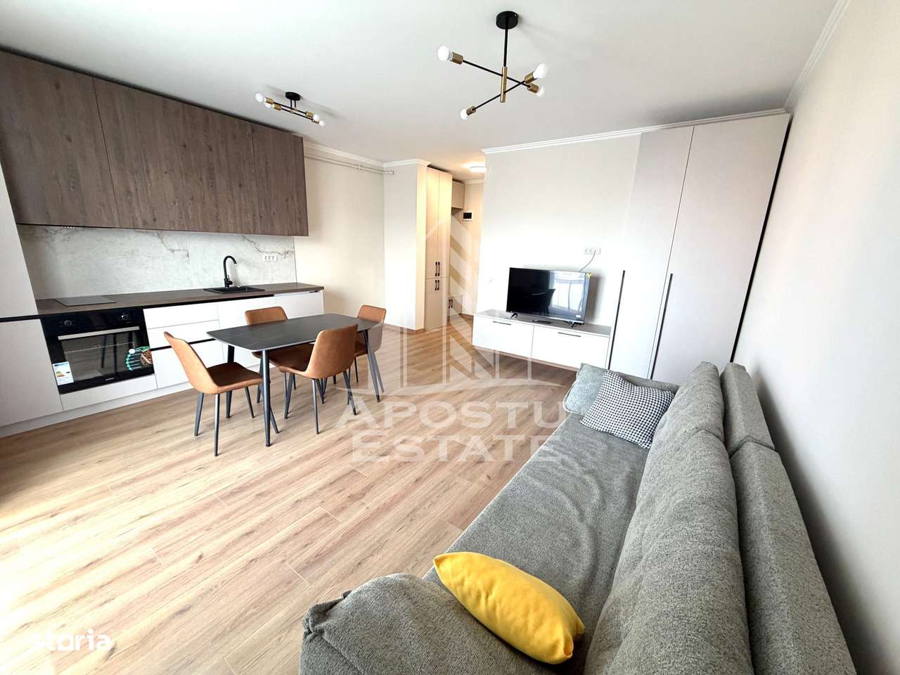 Apartament 1 camera, centrala proprie, loc de parcare, Giroc - Imagine principală: 4/6