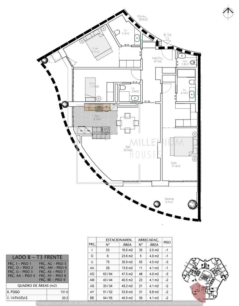T3 Exclusivo com 3 Suítes | Edifício Horizonte – Setúbal-11