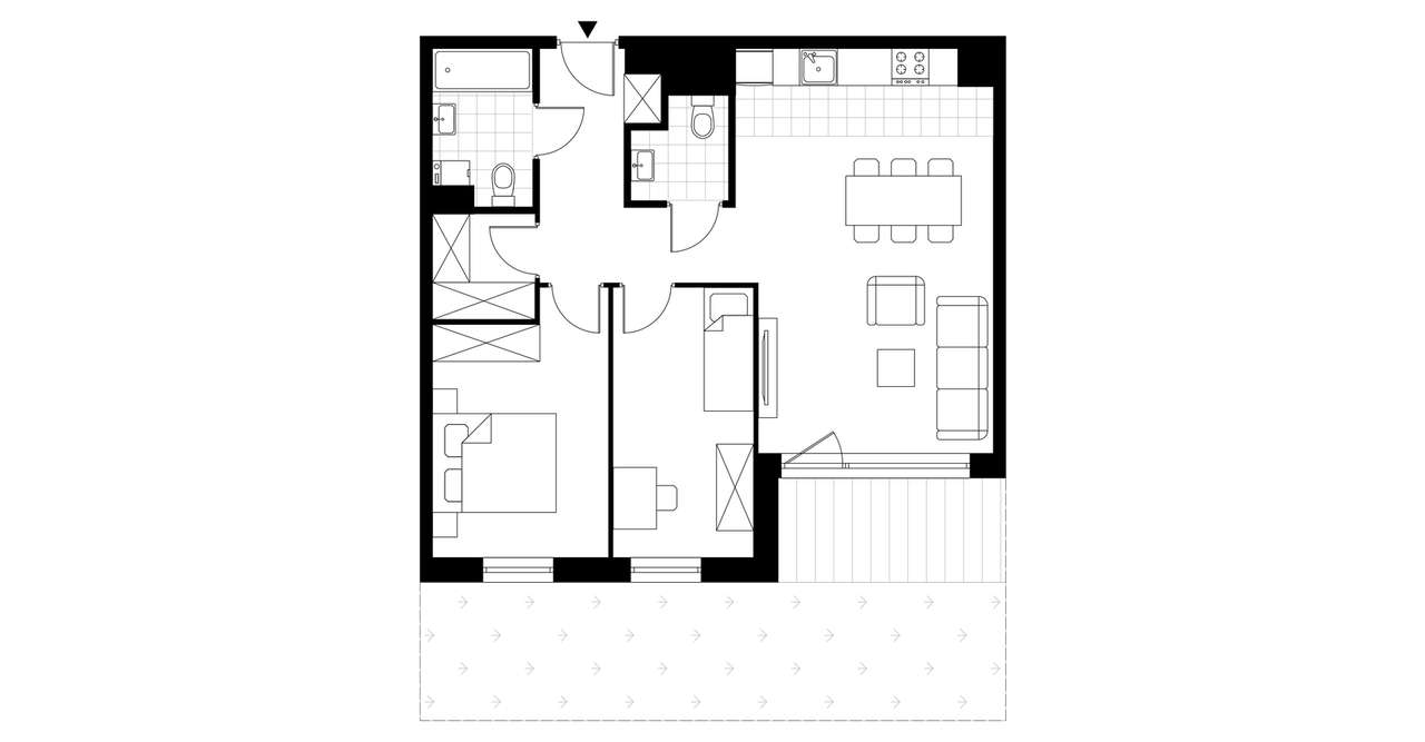 3-pokojowe mieszkanie 64m2 + ogródek Bez Prowizji - Pełny obrazek: 3/8