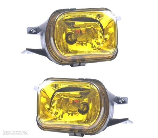 FARÓIS DE NEVOEIRO PARA MERCEDES W203 00-04 R170 SLK ROADSTER 04-11 W209 CLK 03-09 AMARELO - 4