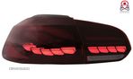 Stopuri Full LED compatibil cu VW Golf 6 VI (2008-2013) Rosu Fumuriu - 3