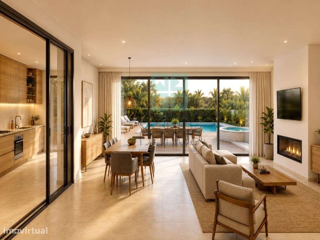 Lote com projeto aprovado, piscina e vistas de mar, centro de Tavir...-9
