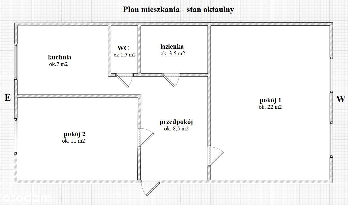 Mieszkanie na Gaju - możliwość wydzielenia 3 pok.-11