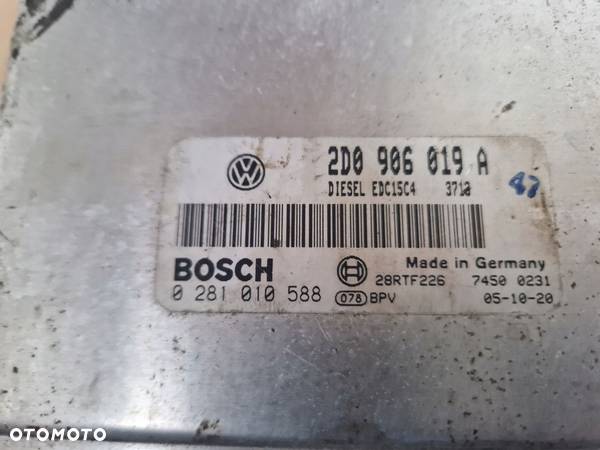 VW LT 2.8 TDI 158KM AUH KOMPUTER STEROWNIK 2D0906019A 0281010588 - 3