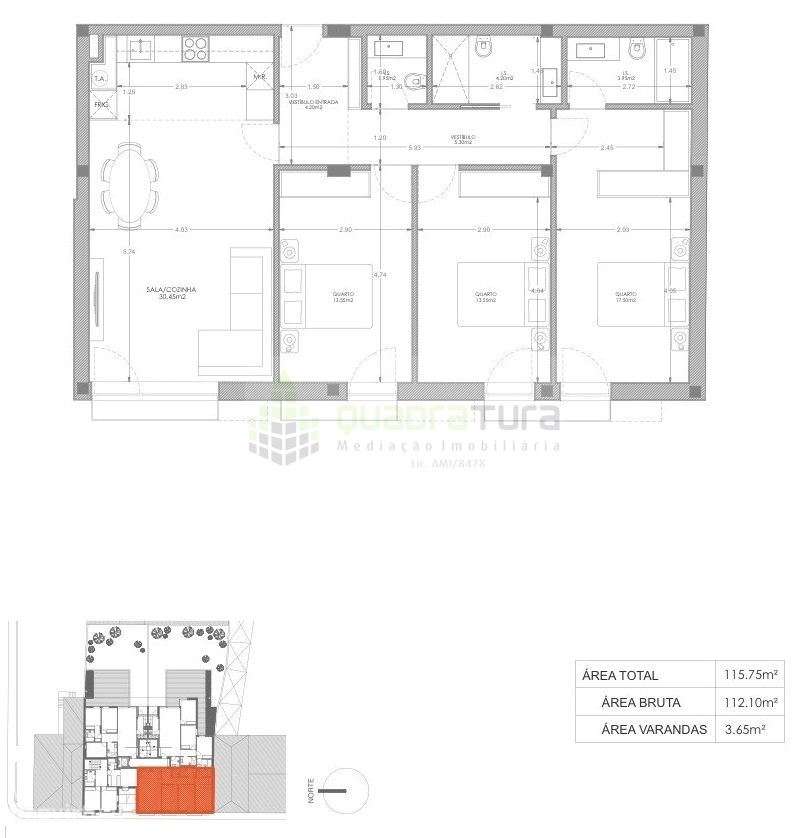 Apartamento T3 | C/ Lugar de Garagem | BONFIM - Grande imagem: 2/17