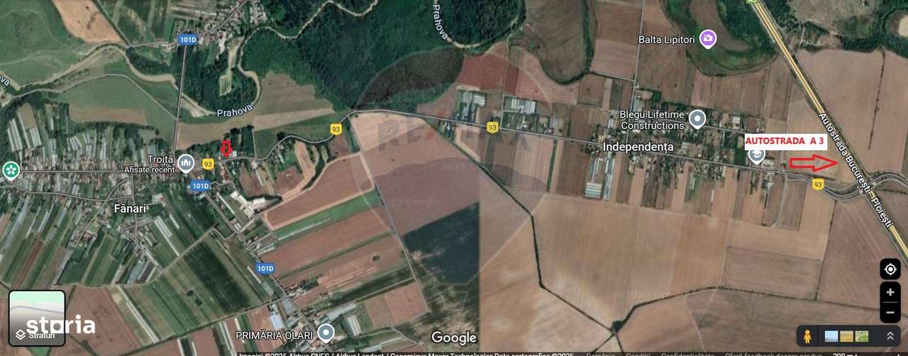 Teren intravilan Olari -Fanari Autostrada A3 - Imagine principală: 3/4