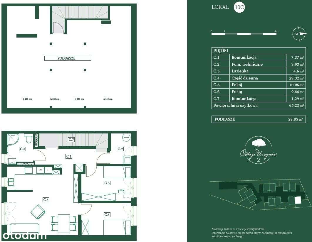 Wyjątkowe mieszkanie z poddaszem i ogródkiem - Pełny obrazek: 2/7