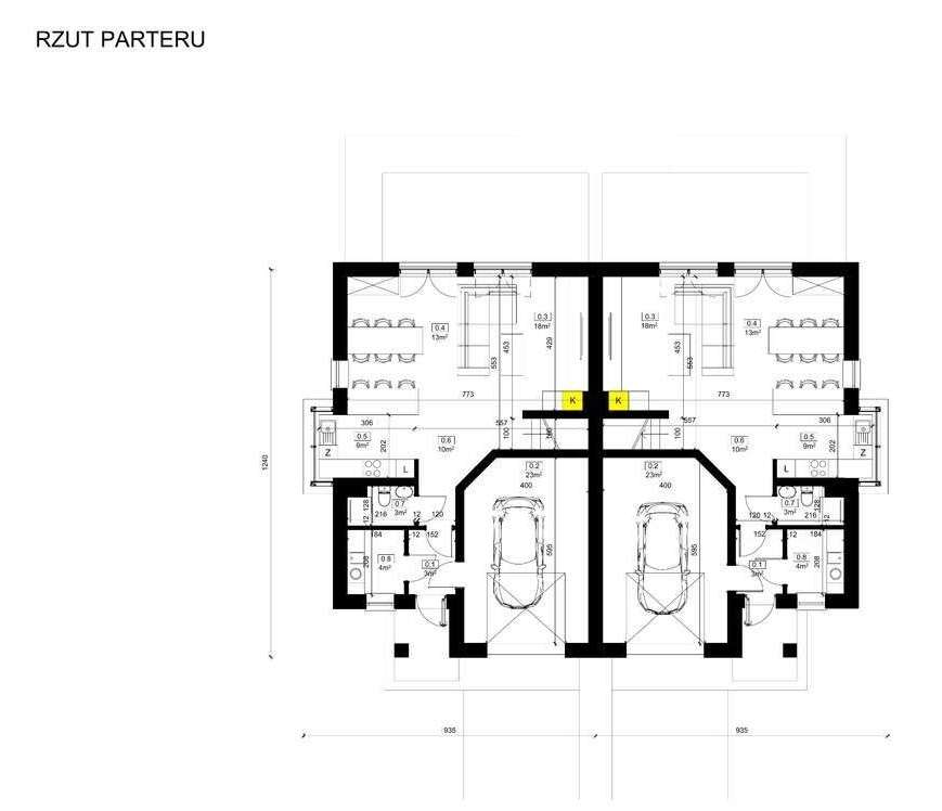 Nowoczesny bliźniak w Mordarce z widokiem na góry-14