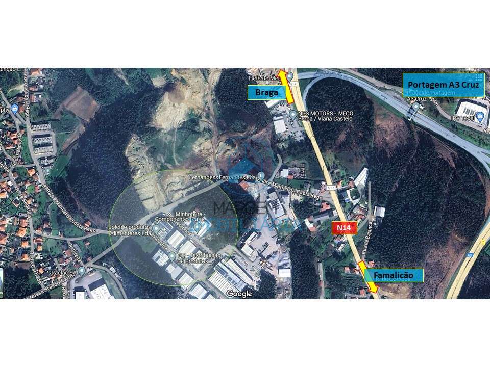 Terreno industrial c/2044 m2 em Jesufrei – V.N.Famalicão - Grande imagem: 5/12